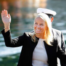 Kronprinsessen ved ankomst Tvedestrand (Foto: Gorm Kallestad / Scanpix)